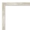 Amanti Art Non-Beveled Wall Mirror, Crackled Metallic Narrow Frame